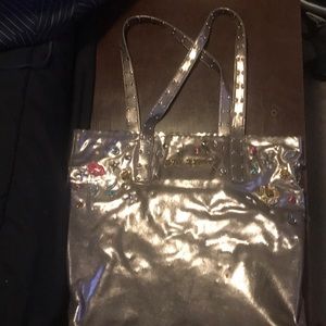 Betsy Johnson silver tote